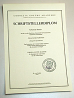 Das Schriftsteller-Diplom der Cornelia Goethe Akademie